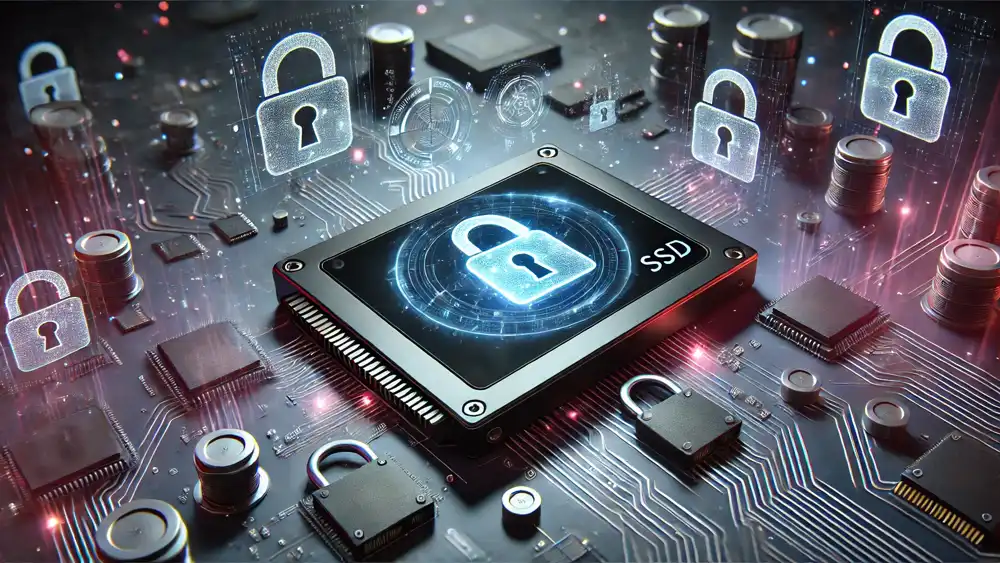Un disco duro SSD cifrado