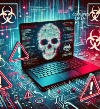 representación de un virus de computadora